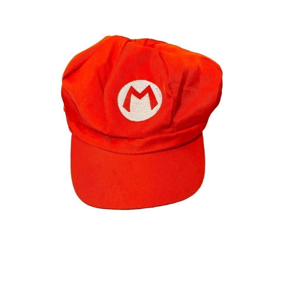 VINTAGE Mario Bros. Cabbie Flat Cap Driving Gatsby Newsboy Hat Nintendo